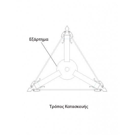 20. Πυλώνας 3πλευρος με Ακρυλικές Επιφάνειες, με Χρήση Ελάσματος